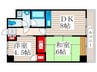 ヴィラコ－ヨ－ 2DKの間取り