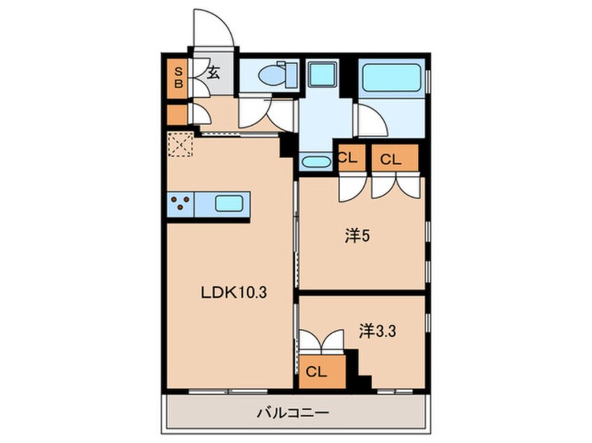 間取図 コンフォリア不動前