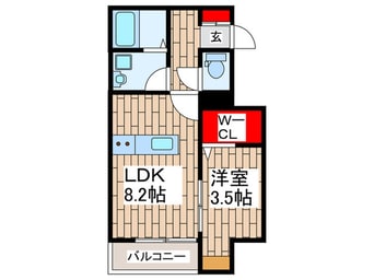間取図 クラリス越谷