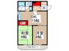アーガスヒルズ8 2DKの間取り