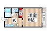 ｻﾆ-ﾊｲﾂN 1Kの間取り