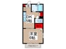 Ｃａｓａ　ＴＯＤＡＫＯＵＥＮ 1DKの間取り