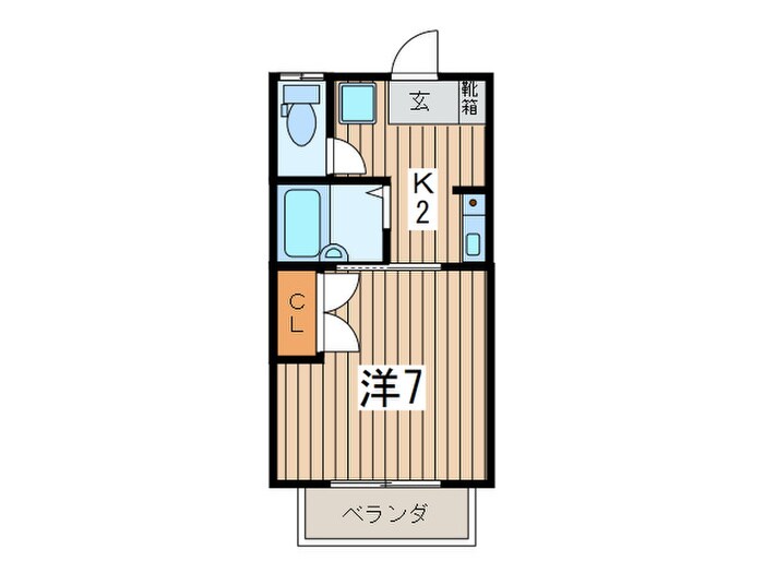 間取り図 コーポヒライ