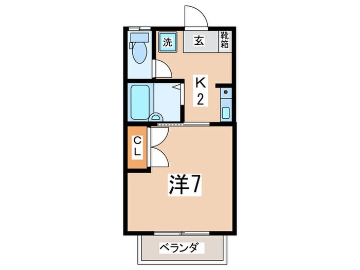間取り図 コーポヒライ