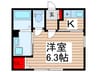 エミネックス芝中田 1Kの間取り