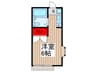 ５１イーストアパートメント 1Rの間取り