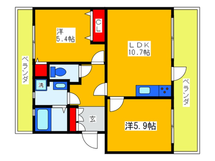 間取図 サンサシオン