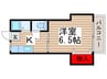 コ－ポ  カタクラ 1Kの間取り