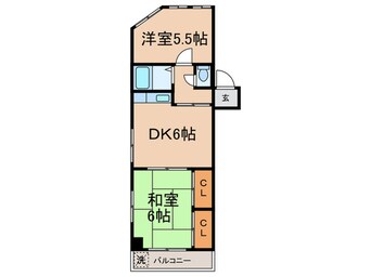 間取図 白坂ハイム