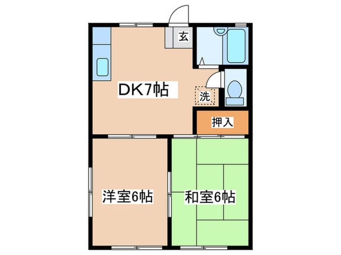 間取り図 ベルメゾン高ヶ坂