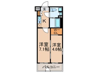 間取図 アイルグランデ中野ノース(107)