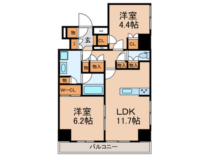 間取図 パークアクシス成増二丁目