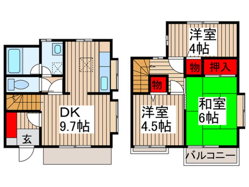 間取図 ビュ－パレス泉台Ｃ棟