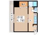 コーポ白糸台第２ 1Kの間取り