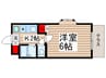 ハイツ・エスティアン 1Kの間取り