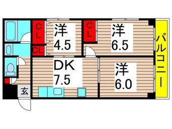 間取図 西亀有エコハイツ