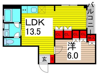 間取図 ＷＩＳＴＥＲＩＡ(ｳｲｽﾃﾘｱ)