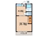 第二杉本荘 1Kの間取り
