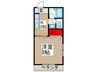 ホワイトハウス 1Kの間取り