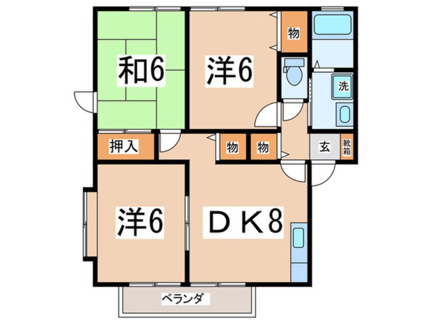 間取図 グリーンゲイブルズ湘南