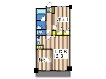 間取図 ビューヒルズ東戸塚壱番館