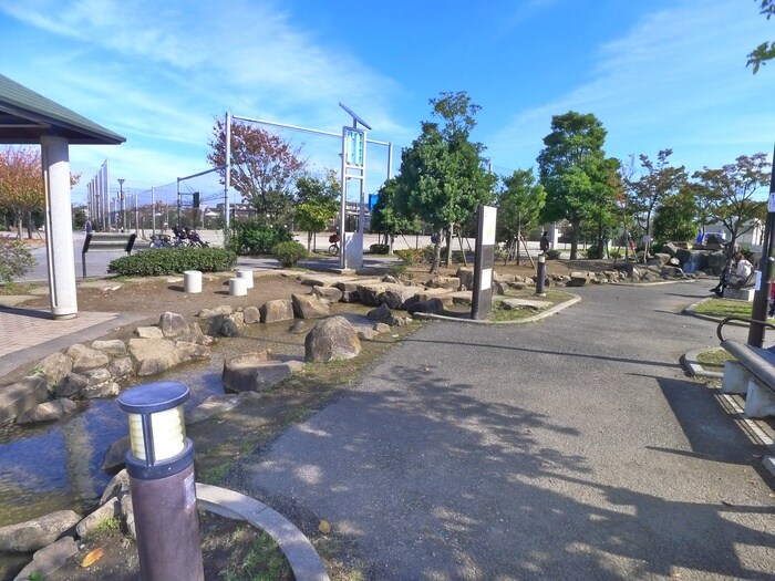 大洲防災公園(公園)まで550m ジュネパレス市川第２４Ｃ