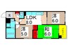 ウィステリアヒルズ 3LDKの間取り
