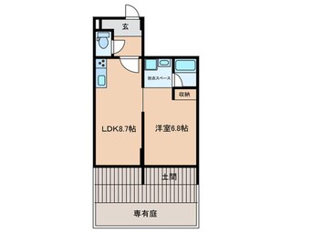 間取図 マンションニュー高輪(105)