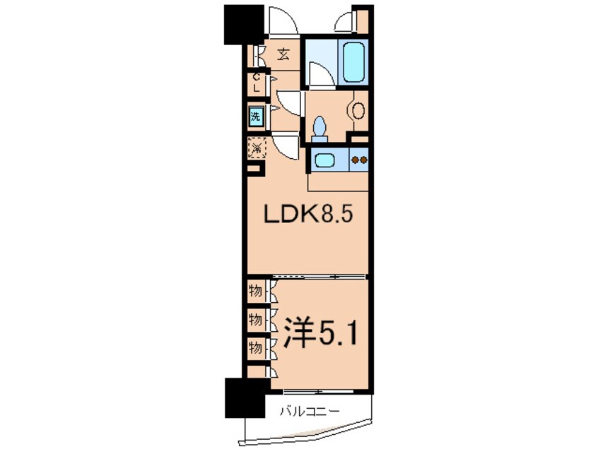 間取図 Park Axis 四谷　Stage