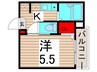 ＭＥＬＤＩＡ亀有Ⅲ 1Kの間取り
