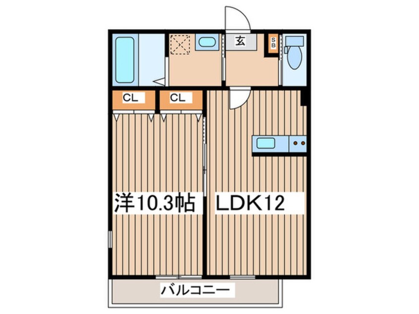 間取図 仮）ﾊｰﾐｯﾄｸﾗﾌﾞﾊｳｽﾄｩｷﾞｬｻﾞｰ戸塚