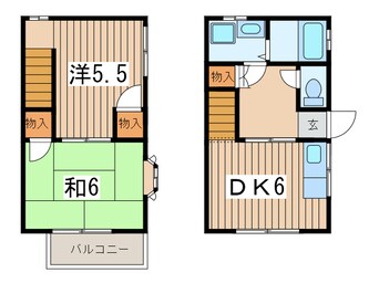 間取図 フラットタマザワ