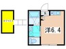 ヴェルジュ港南 1Rの間取り