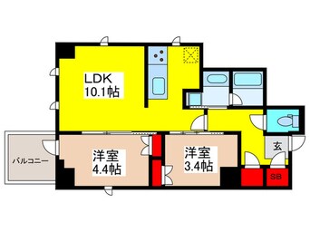 間取図 S-RESIDENCE日本橋馬喰町Aere