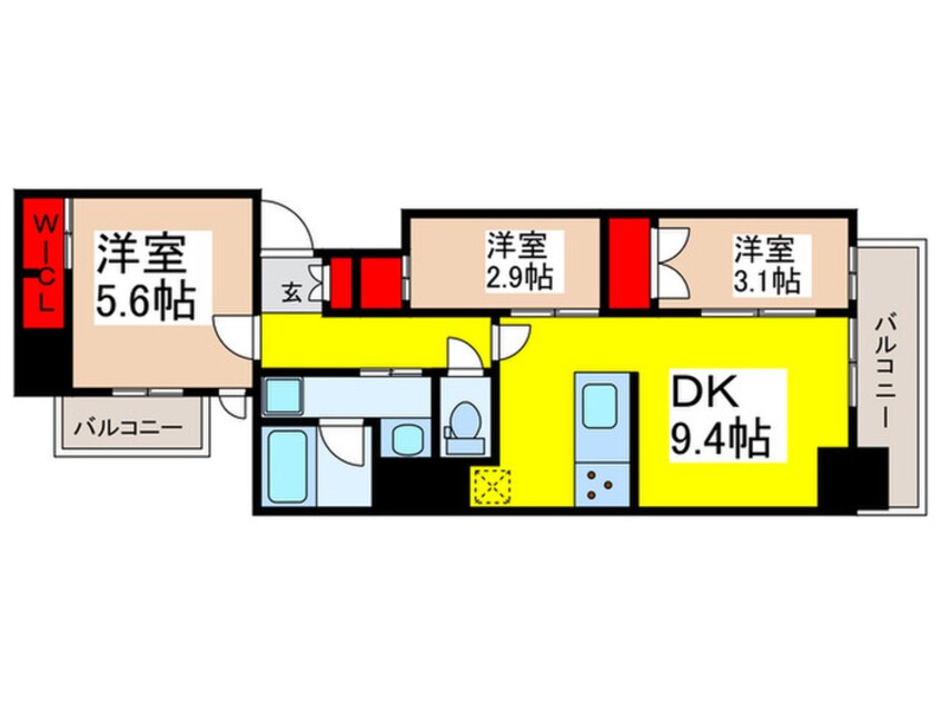 間取図 S-RESIDENCE日本橋馬喰町Aere