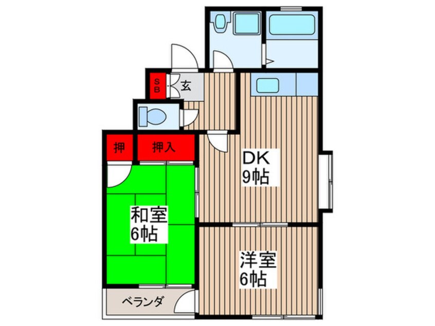 間取図 第２七鈴コ－ポ