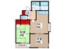 第２七鈴コ－ポ 2DKの間取り