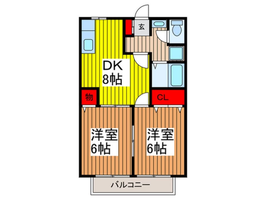 間取図 エスタンシア三室