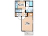 ビュー大倉山 1Kの間取り