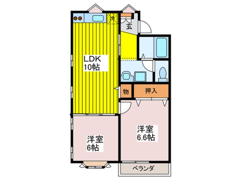 間取図 コーポ・ナイン