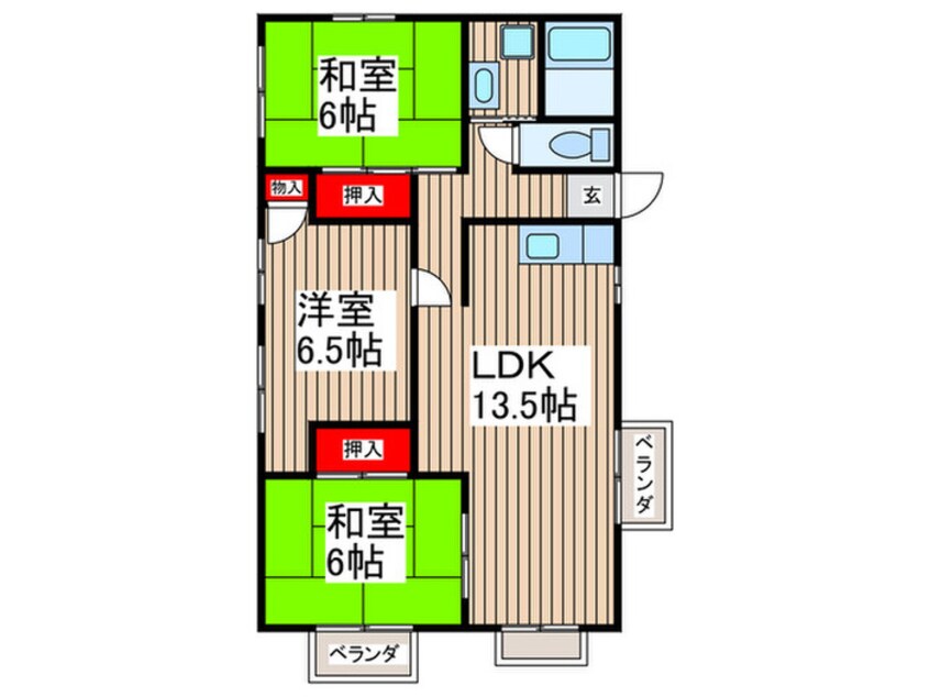 間取図 スピ－ド南浦和第５