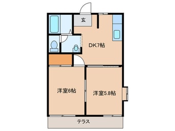 間取図 コーポ和貴