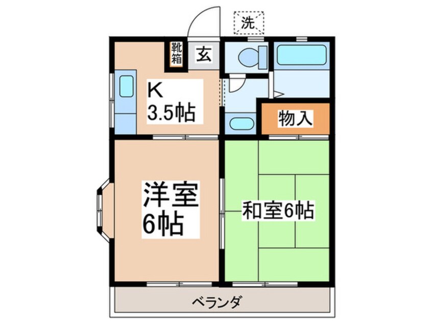 間取図 武市ハイツA