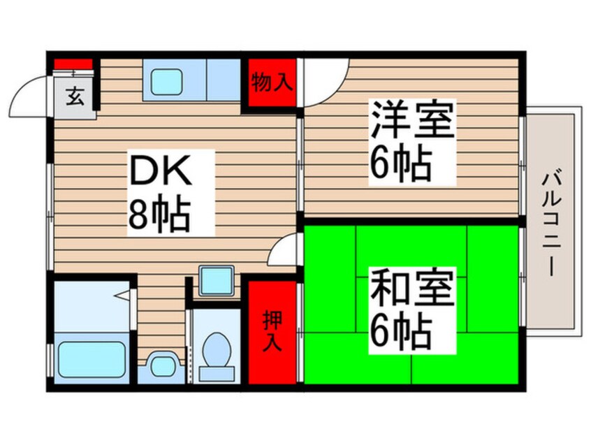 間取図 グリ－ンコ－ト