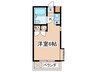 パ－クハイツ 1Kの間取り
