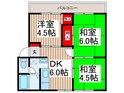 サンハイツ　Bの間取図