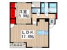 シャングリラ 1LDKの間取り