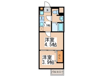 間取図 ラフィスタ鷺沼北棟（307）