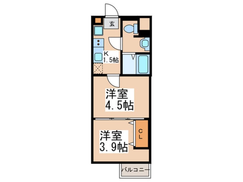 間取図 ラフィスタ鷺沼北棟（307）