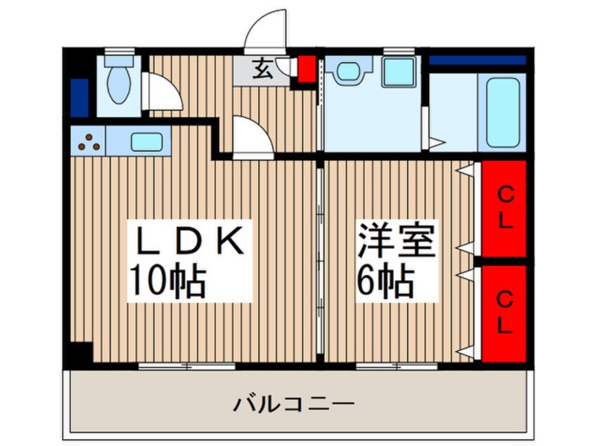 間取図 横田商事第５ビル